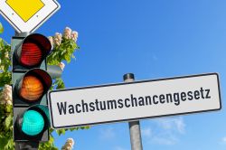 Foto: Ampel und Straßenschild